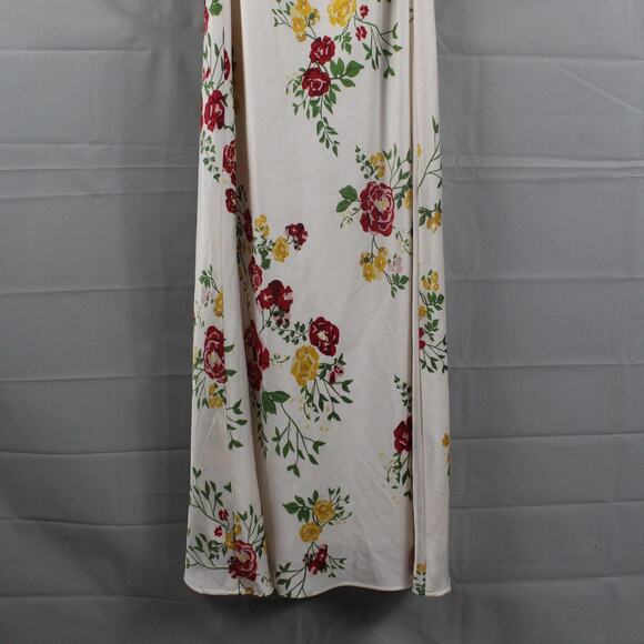Park Fifth Dress Womens Small Brodie Maxi White Floral Slip Romantic Feminine - Picture 5 of 11
